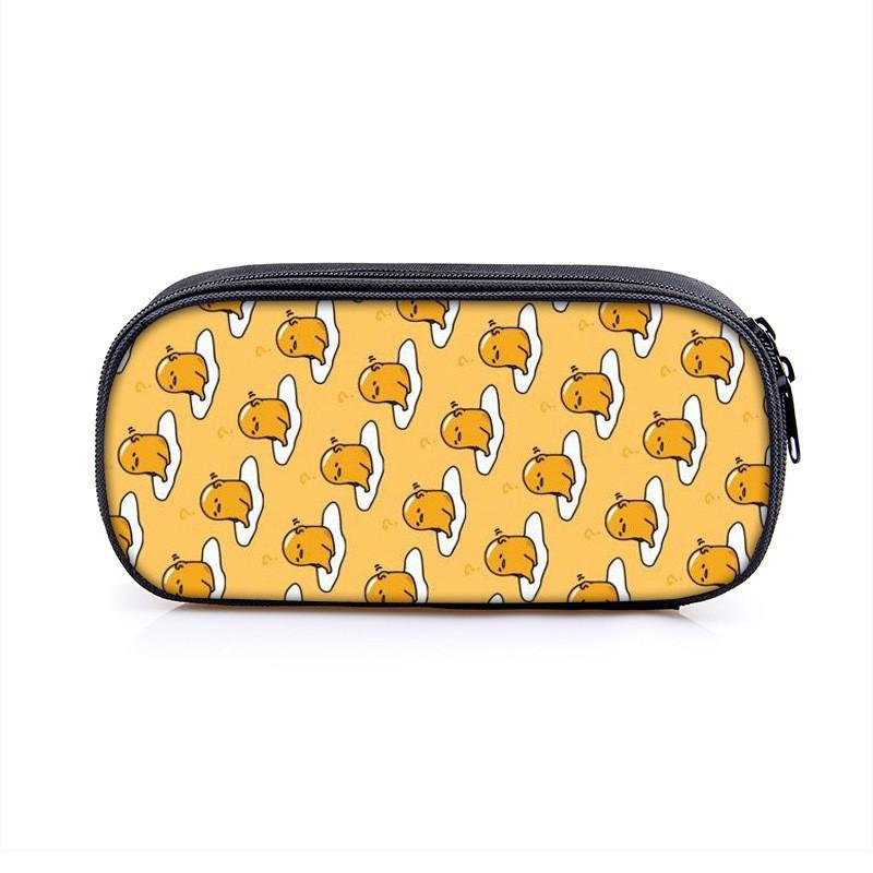 Gudetama Lazy Egg Cartoon Pen Bag With Large Capacity For Kids Students School Supplies