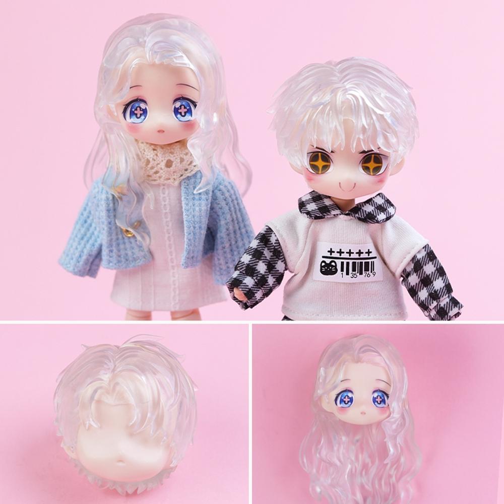 OB11 Cap de Păpușă Interșanjabil Cap de Păpușă Băiat Cap de Păpușă Obitsu11 Corp Gsc 1/12 Cap de Păpușă BJD Corp de Păpușă Băiat Drăguț Delicat Cap de Păpușă Băiat