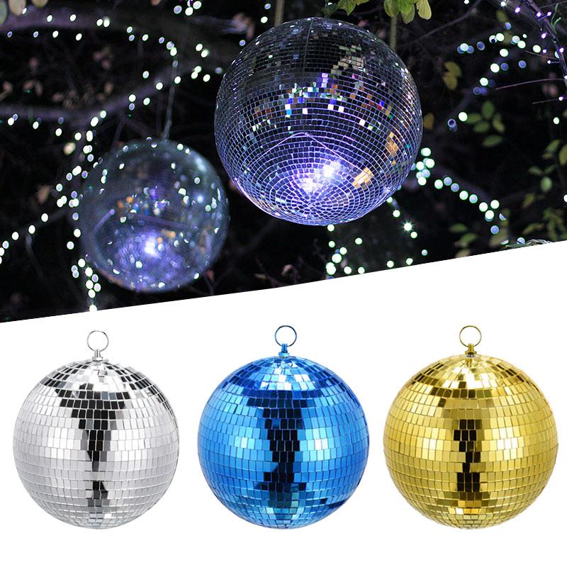 Bola de Espejo 20cm Bolas Reflectantes Colgantes Bola de Espejo Disco Adornos Decoración de Árbol de Navidad para Decoración de Fiesta en Casa Escenario