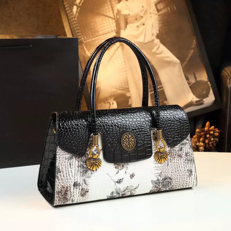 

2024 Новая портативная женская сумка с цветочным узором большой емкости