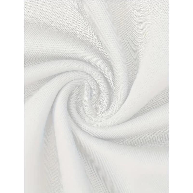 Europäische Größen Herren Grafik T-Shirt - Schwarz-Weiß Kontrastdruck, Reguläre Passform Rundhals Kurzarm, Lässiges Streetwear T-Shirt