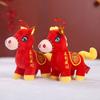 Soft Plush Horse Stuffed Animal Toy PP Cotton Chinese Horse Plush Doll  Chinese New Year Gift
