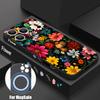 Etui do iPhone 17 Pro Max Kolorowy Wzór Malarstwo Olejne Kwiaty Róż Magnetyczne Dla Magsafe Miękkie Etui Do iPhone 16 15 14 13 Pro Max 17E 16E