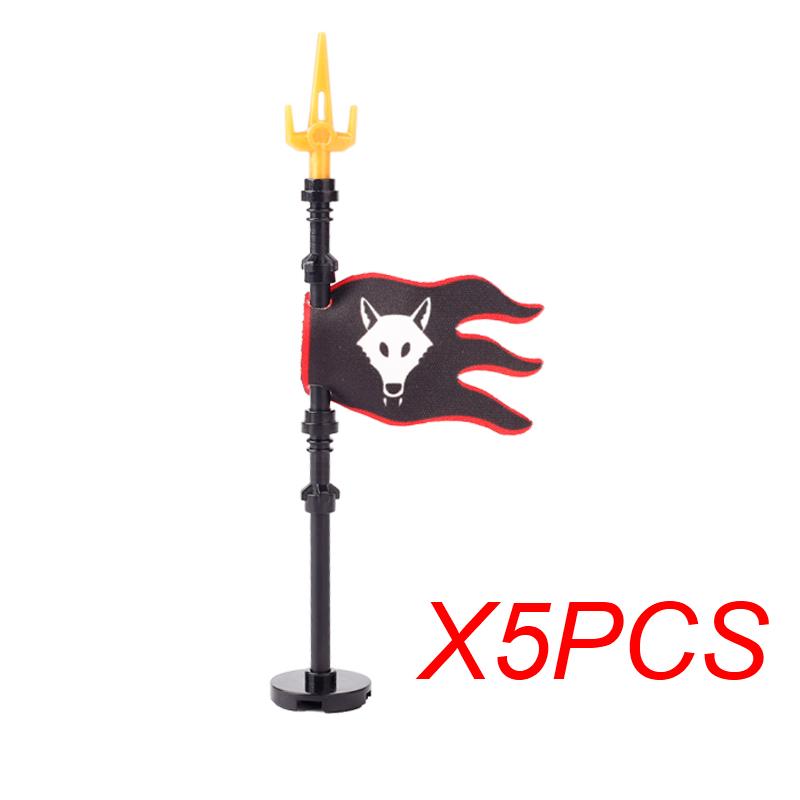 MOC Mittelalter Roter Löwe Schwarzer Adler Burg Soldat Ritter Pferd Reittier Baustein Militärfigur Weste Rüstung Fahne Spielzeug Geschenk