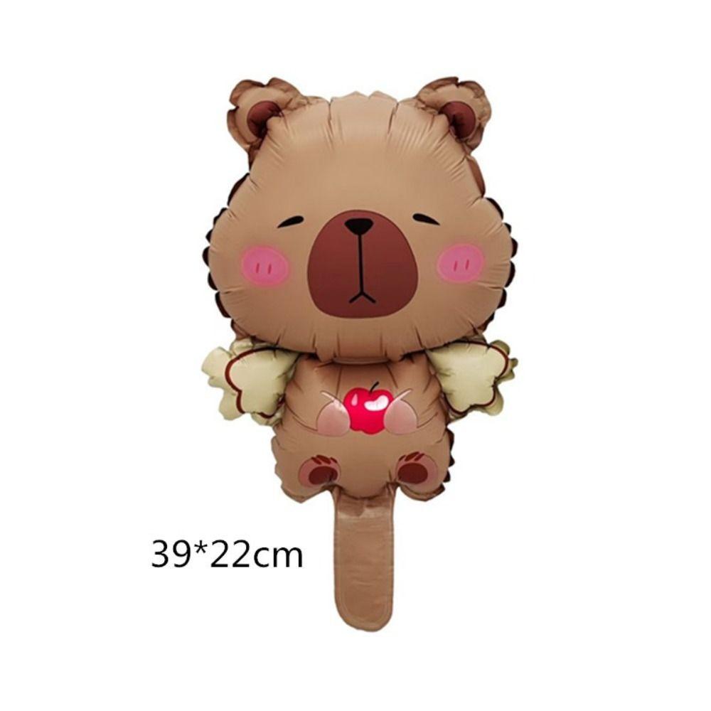 10 pcs Cute Aluminum Capybara Film Balloons Random Aluminium Film Balloon Set