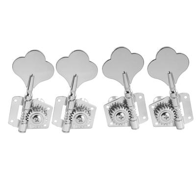 Musiclily Pro L2 + R2 Bass Tuners for 4-String Electric Bass, Chrome