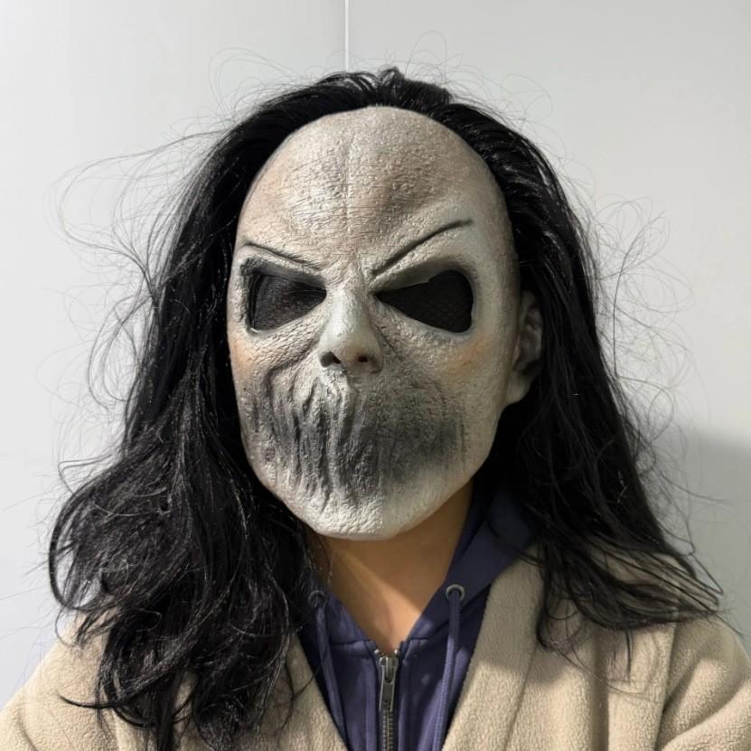 Giorno dei Pesci d'Aprile Halloween Casa Infestata Escape Room Scherzo Maschera da Zombie Spaventosa Mascherata Maschera Horror in Lattice Copricapo