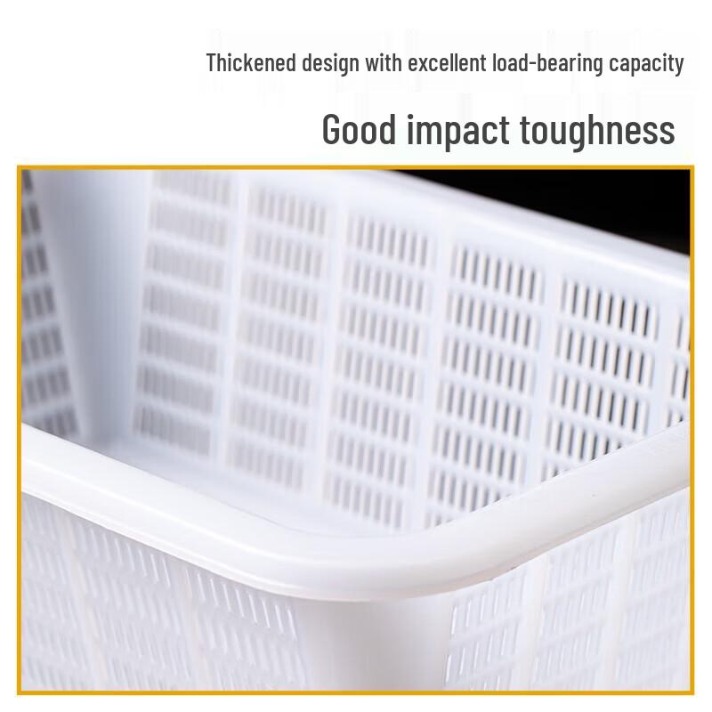 Rectangular Plastic Kitchen Storage & Drain Basket