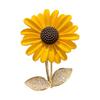 Brosche für Damen, Sonnenblumen-Ahornblatt, Aprikosenblatt, realistisch, galvanisiert, poliert, exquisit, für Abschlussball, Party, Mantel