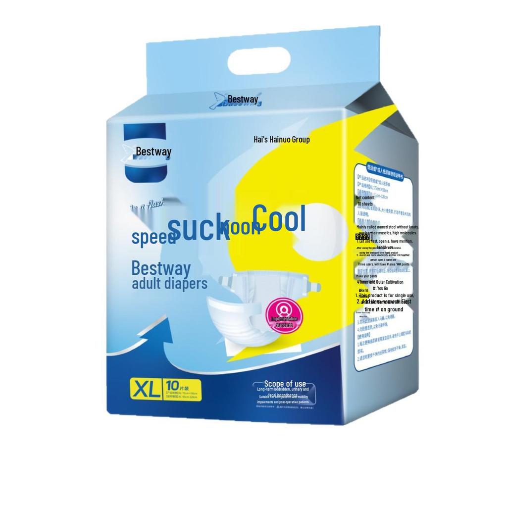 Haisihainuo Auslaufsichere Klebe-Windeln für Erwachsene, 10 Stück, für Senioren