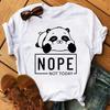 Cute Panda Graphic T Shirt Unisexs Classic American Fashion Heart Print Short Sleeve Summer Weekend Casual Tops