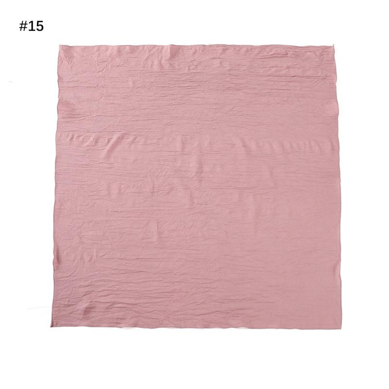 Ramadan Tinta Unita Quadrato 90cm Viscosa Hijab Sciarpa Donna Unicolore Musulmana Copricapo Sciarpe Musulman Fascia per Capelli Turbante Islamico Sjaal