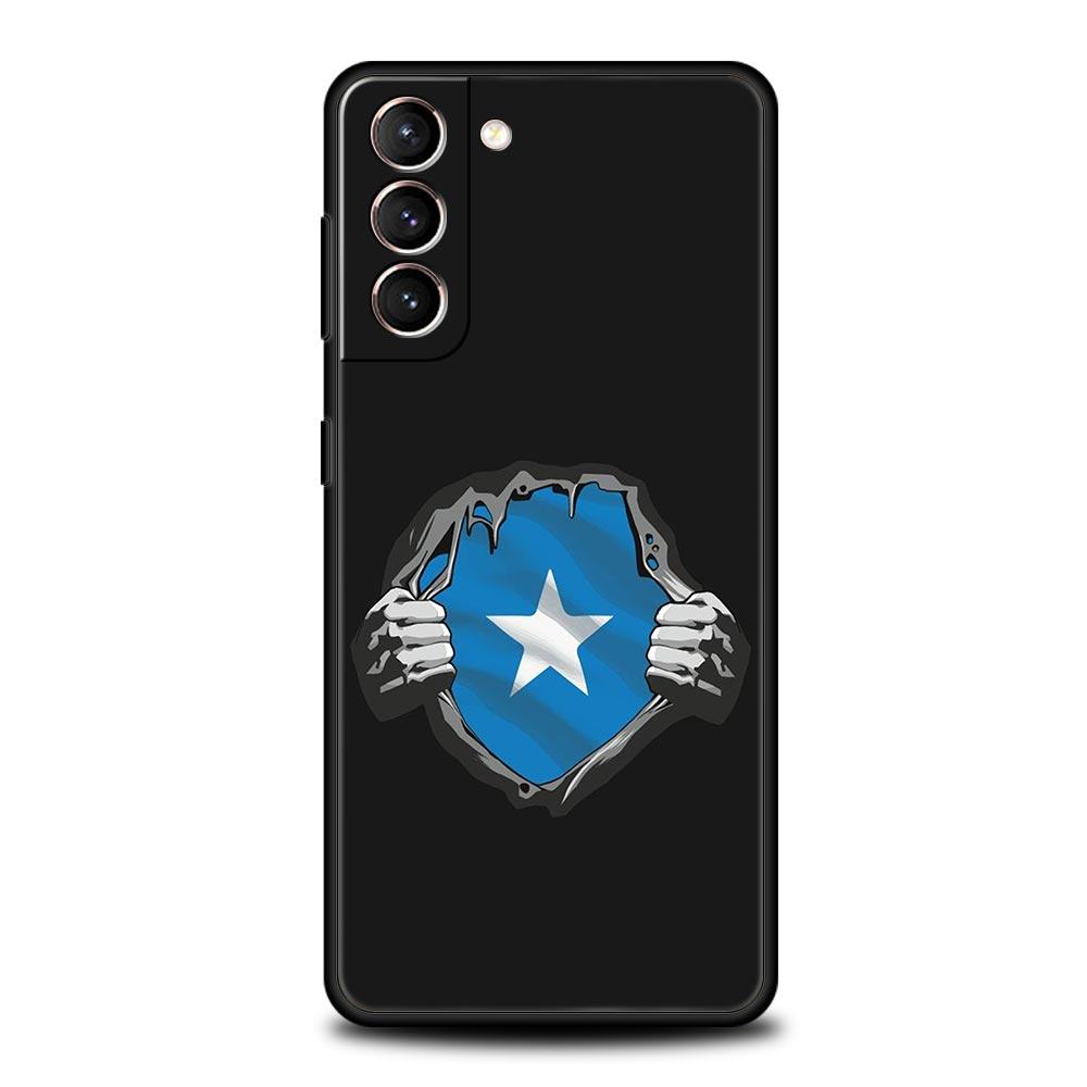 Phone Case For Samsung Galaxy S25 Edge S24 S23 S22 S21 Ultra S20 FE 5G S10 S10E S9 Plus Soft Cover Somali Somalia National Flag