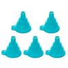 5 Pezzi Imbuto Pieghevole in Silicone, Mini Imbuto Pieghevole per Olio da Cucina, Strumento Portatile Piccolo per Trasferimento di Liquidi per Bottiglie