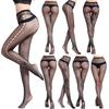 Sexy Fishnet Jacquard Lingerie Pantyhose Costume Set For Women