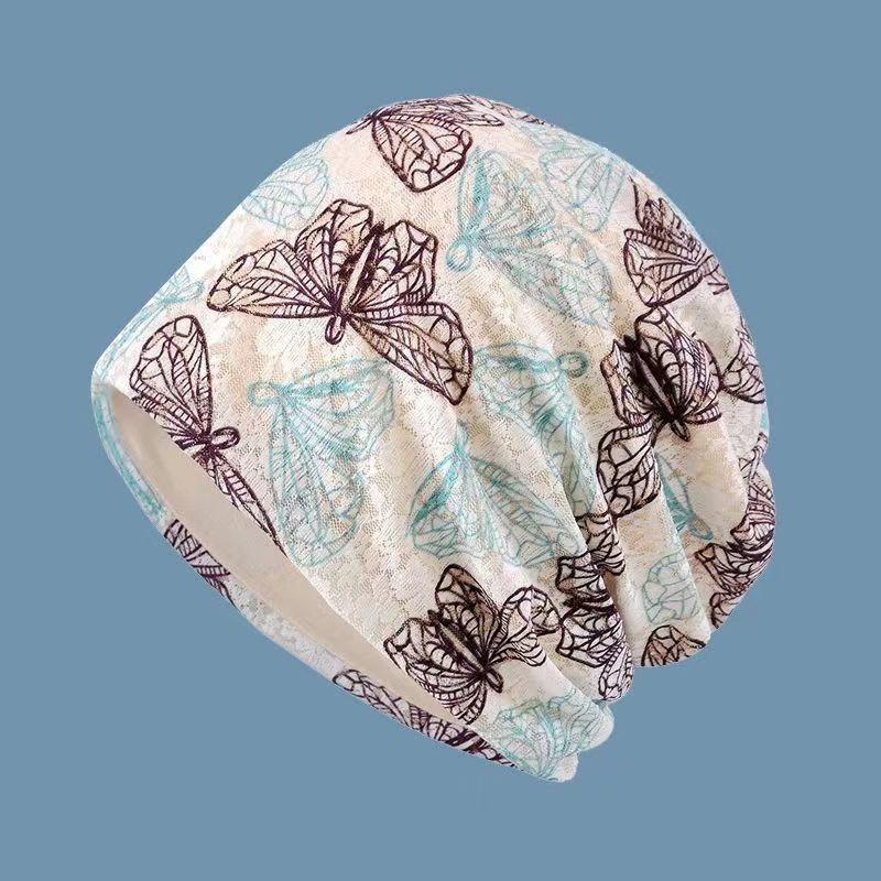 Summer hat women's pullover hat casual breathable comfortable head wind proof nightcap women's lace bag head