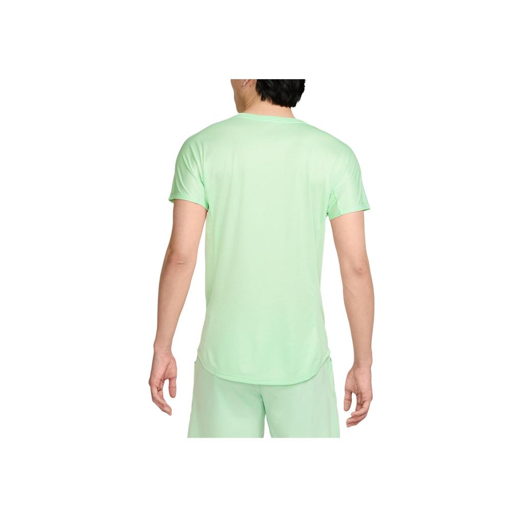 Nike Rafa Challenger Dri-FIT Solid Color Tennis Training Versatile Crew Neck Short Sleeve T-Shirt Men Tops Fog-Green Stadium-Green DV2887-376