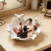 Bird Design Flower Storage Dish Multipurpose Table Decoration Bowl Jewelry Holder Case Ornaments Ceramic Vanity Tray
