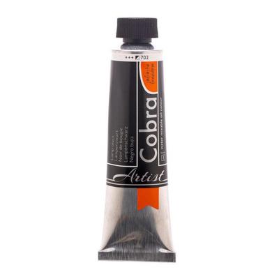 Oil Paint - Cobra - Lamp Artists - Black - 40ml Tube - Watermixable