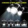 Super Bright Zoom LED Portable Headlamp Use 18650 Battery Rechargeable Head Flashlight Outdoor Camping Fishing Hunting Headlight