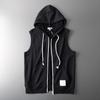Sleeveless Hoodie Men's Fashion Brand American Vest Vest Foreign Trade Export Original Overplus Order Men's Clothing Knit Cardigan Vest