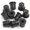 Windshield Screw Nuts 10pcs Motorcycle Windshield Welnut M6 Motorcycle Bolt Nuts Motorcycle Parts Universal