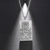 Collana Pendente Tarot da Uomo Hip Hop Acciaio di Titanio Catena Accessorio di Tendenza