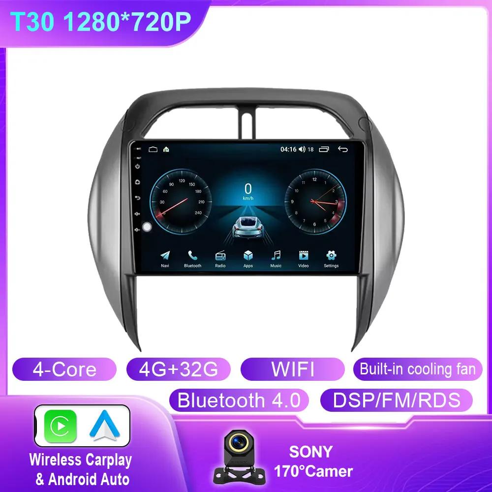 

Android Auto Для Toyota RAV4 RAV 4 2003 2004 2005 Автомагнитола Мультимедийный Видеоплеер Стерео Навигация GPS 5G WIFI BT Без 2din DVD