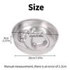 A pet bone 304 stainless steel footprint dog bowl slow food bowl large capacity feeding pet bowl non-slip bone dog meal tray med