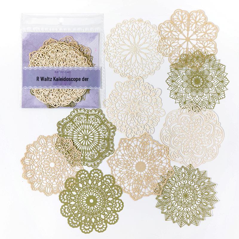 Momo Paper Lace Love Song Series: Retro Pattern DIY Journal Backgrounds (6 Styles)