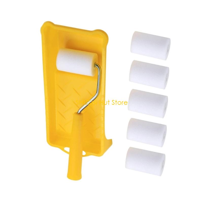 

8Pcs 2 Inch Mini Paint Roller Set Small Roller Brushes Quick Changes Designs Small Painting Tool for Detailed Work D57B CN