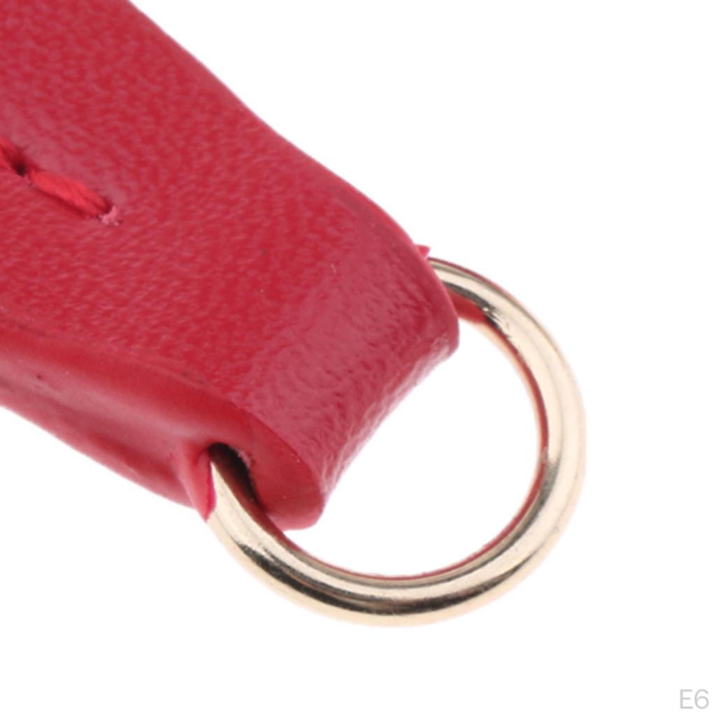 2 Shape Zipper Heads Leather Zip Pendant Puller for Handbags