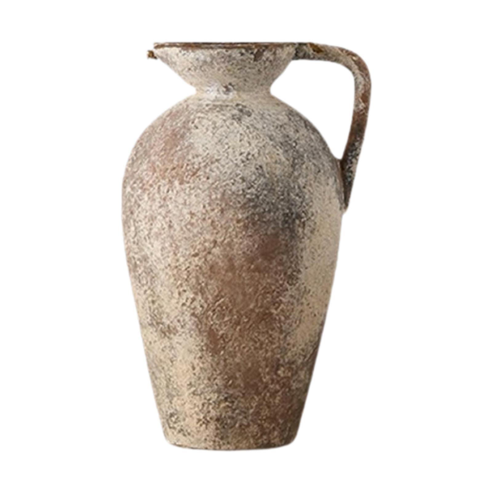 

Ceramic Flower Vase Flower Arrangement Vintage Artwork Romantic Gift Plant Container for Farmhouse Dining Cabinet