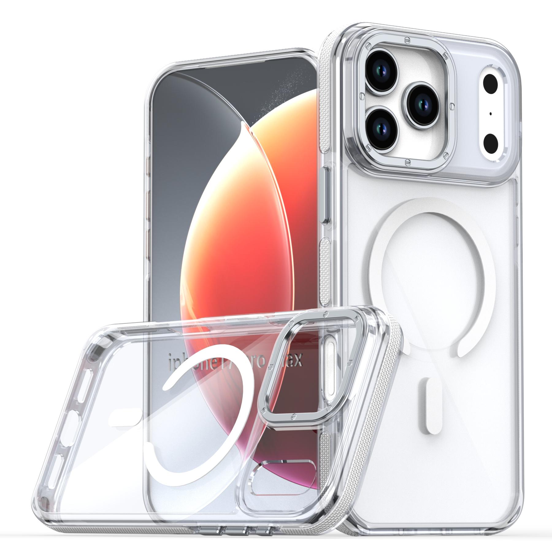 

Новый Лазерный Градиентный Магнитный Чехол Для Телефона Для iPhone 17 Pro Max 17Pro 17Air 12 13 14 15 16 Pro Max 16e Для Magsafe Ударопрочный Чехол iPhone17 Pro белый