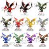 MOC Creative Medieval Spit Fire Dragon Building Blocks Giant Dragon Action Figure Model Bricks DIY Toys For Children