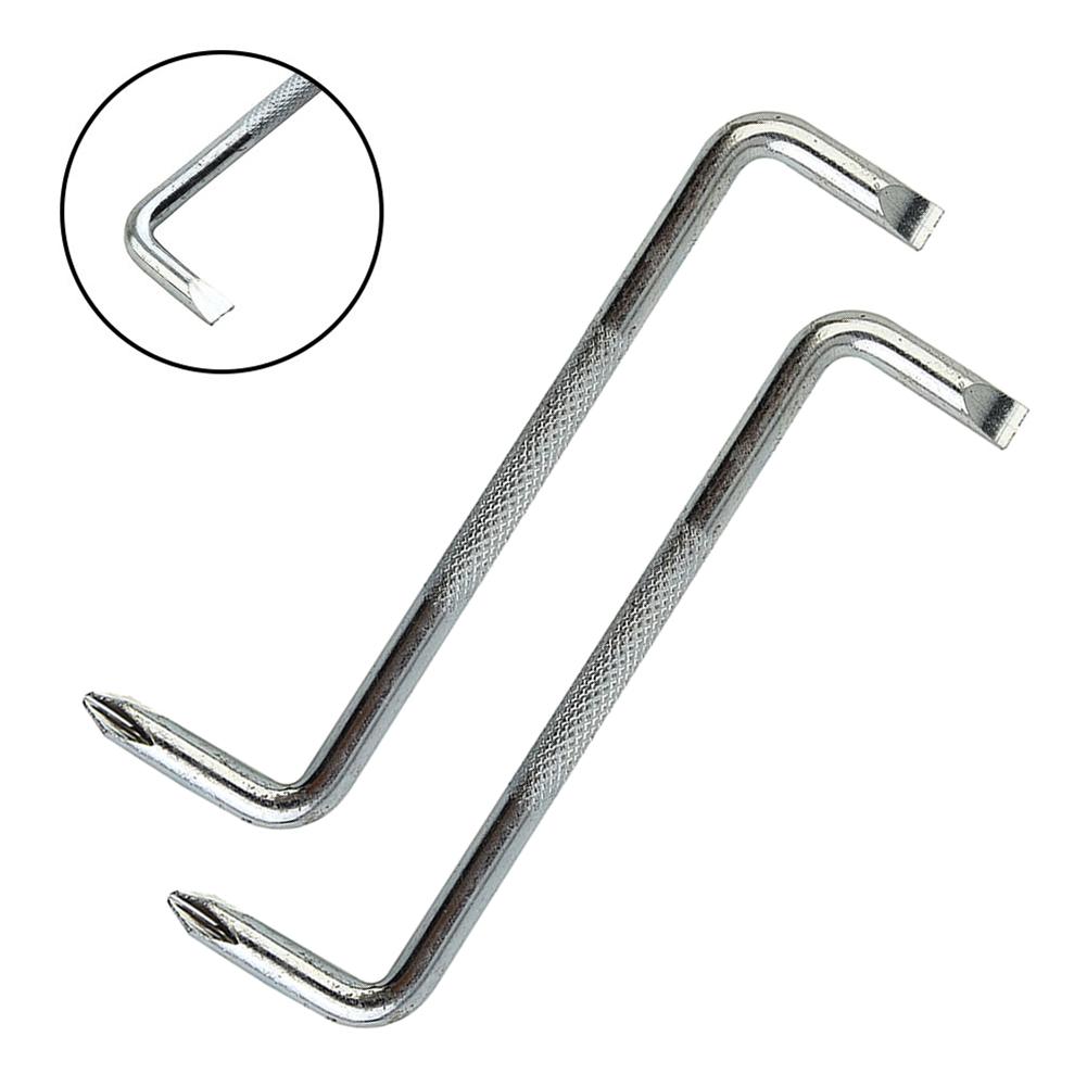 2PCS Slotted Cross Flat Cross Screw Driver Repair Tool