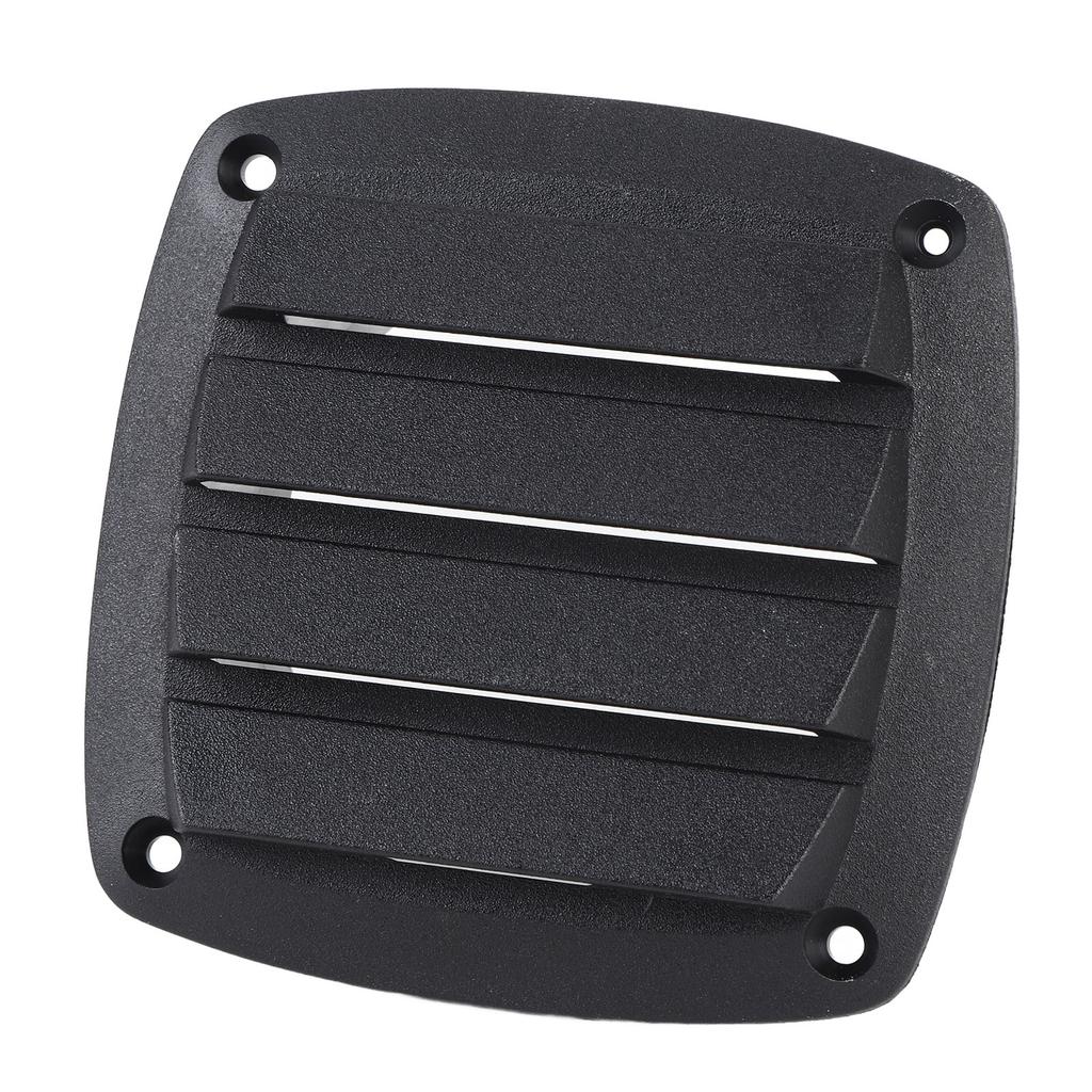 4inch RV Air Vent Louver Plastic Weather Resistant Optimal Airflow Boat Ventilation Outlet Grille Louver for Yacht Black