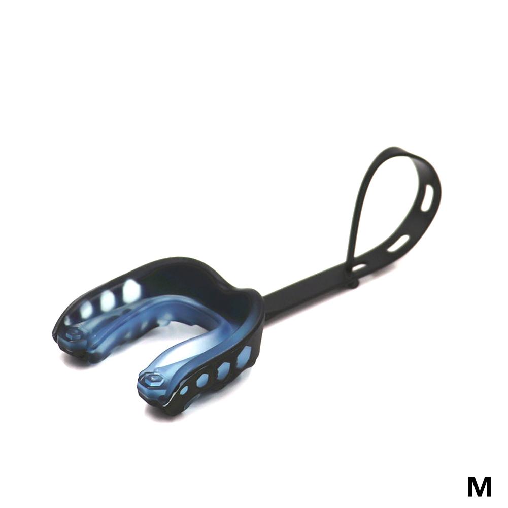 1PC Non-toxic Gum Shield American Football Rugby Thai Boxing Taekwondo Wrestle Tooth Protective Mouth Guard with Hanging Strap