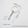 Eco-Friendly Nickel-Free Metal Keyring: DIY Jewelry Accessory, Split Ring Keychain with Doll Pendant