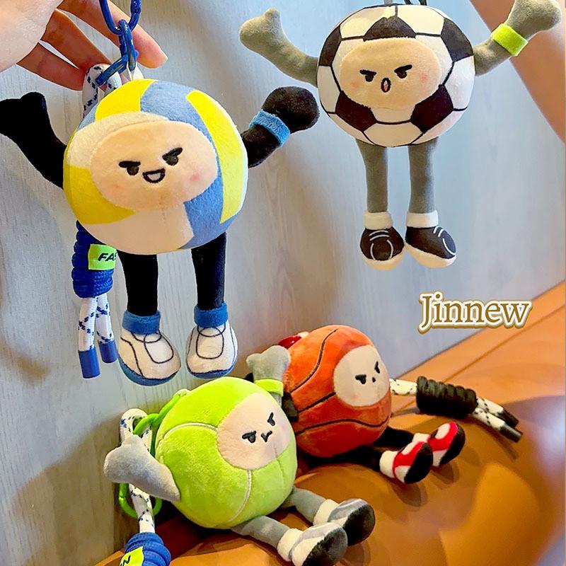 Keychains Plush Cute For Sports Fans With Soft Fabric Cartoon Dolls Character
