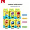 New Cute Cartoon Cars: Silicone Water Play Toy with Touch-Activated Seven-Color Flashing Lights