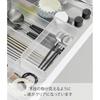 YaMazaki Stacking Drawer Organizer Case M Set Of 2 White Approx. W8