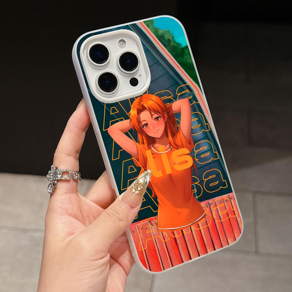 Everlasting Summer Alisa Jelly Double layer White Mobile Phone Case for iPhone 17 16 15 14 13 12 11 Air Pro Max Plus Protective
