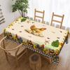 Sommer Bauernhaus Hähne Sonnenblumen Druck Tischdecke Heimdekoration Vintage Karomuster Küchentisch Esstisch Tuch Feiertagsparty Dekoration