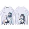 Anime Cosplay Blue Archive Azusa Fashion T-shirt Summer Shirt Fans Short Sleeves Man Girl Clothes Tees Gift Pure Cotton Tops