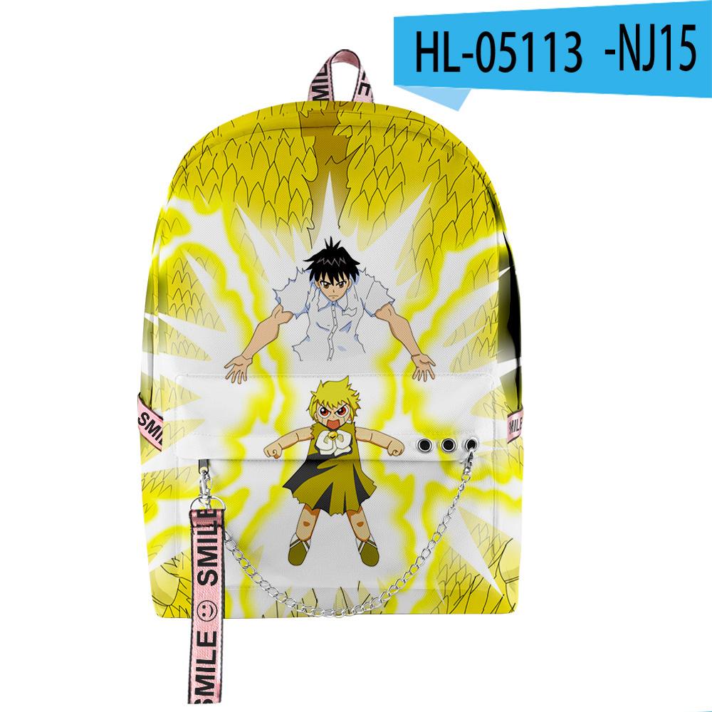 Sac à dos scolaire étudiant impression 3D Anime Zatch Bell Classique Nouveauté Unisexe Oxford Imperméable Cahier Multifonction Sac à dos de Voyage