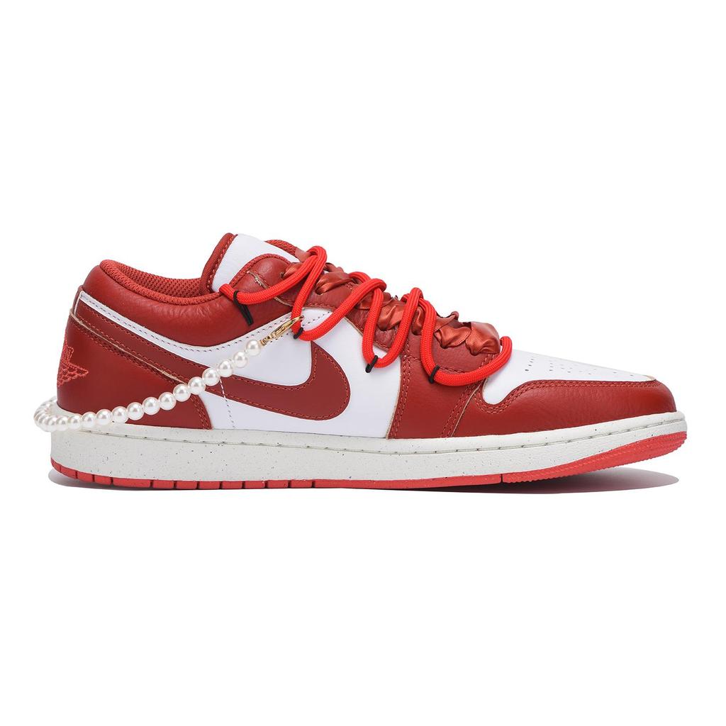 Jordan Air Jordan 1 Vintage Basketball Shoes Men's Low Top Red White FJ3459-160(Team59-)