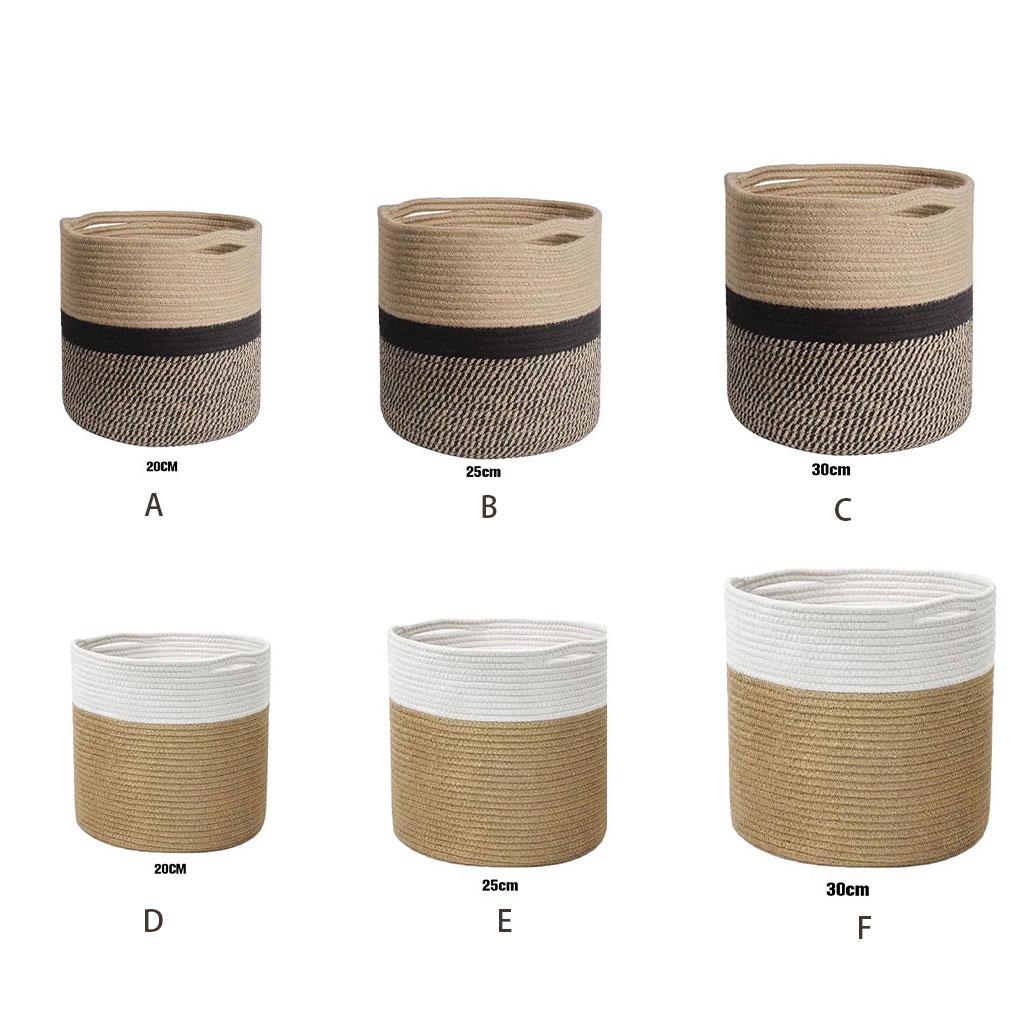 Wide Application Woven Storage Baskets For Home Office And Garden Flower Pots Home Decor Laundry