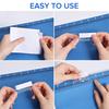 120 Sets File Document Tabs 2 Inch Hanging Folder Tabs and Multicolor Inserts for Quick Identification of Hanging Files