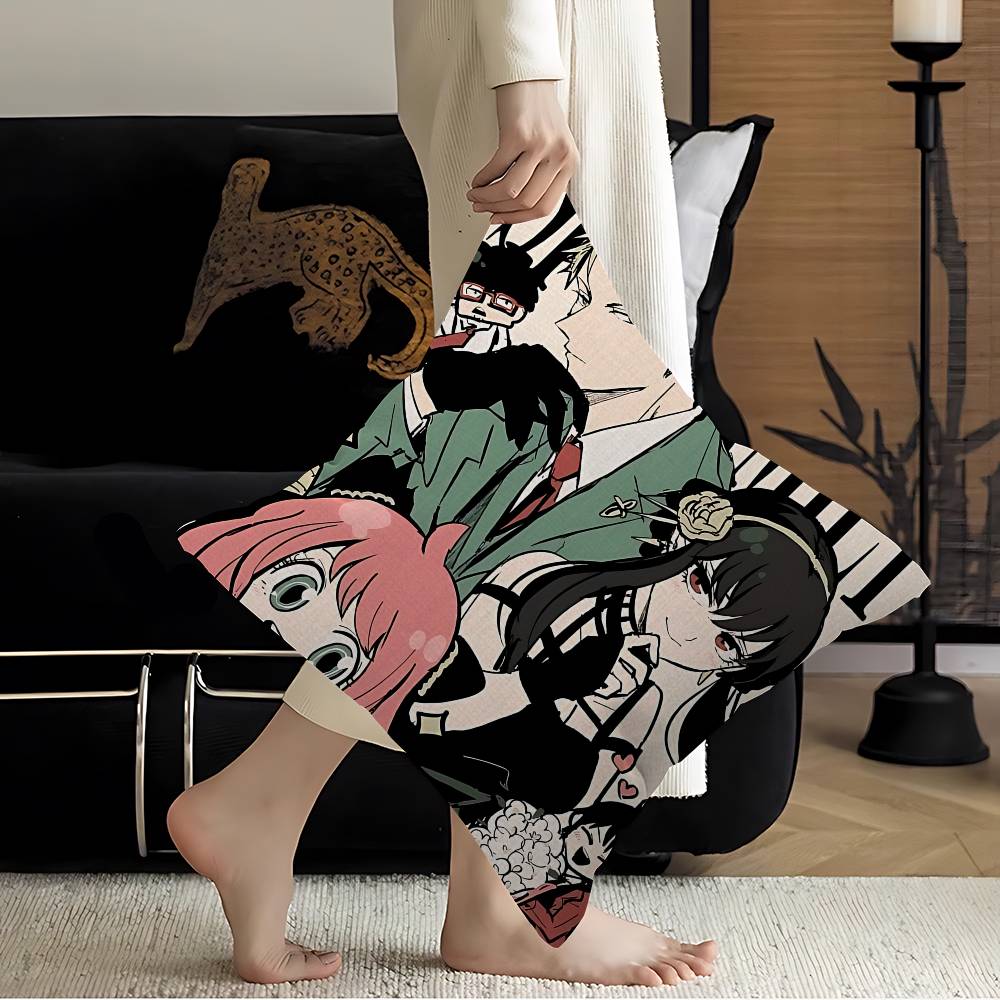 Anime Spy X Family Cushion Cover Inches Farmhouse Decor Home Throw Pillow Covers For Couch Decorations